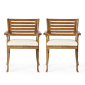 Dining Chair With Water Resistant Cushion - Teak
