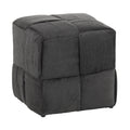 Modern Ottoman Foot Rest With Woven Design