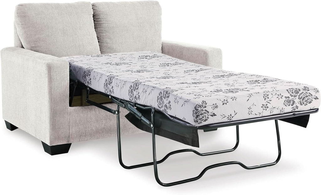 Twin White Premium Ultra Vision Memory Foam Sofa Sleeper