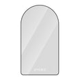 Arched LED Vanity Mirror With Time & Temperature Display, Anti-Fog, Dimmable Backlight In Frame, 3 Color Temperatures