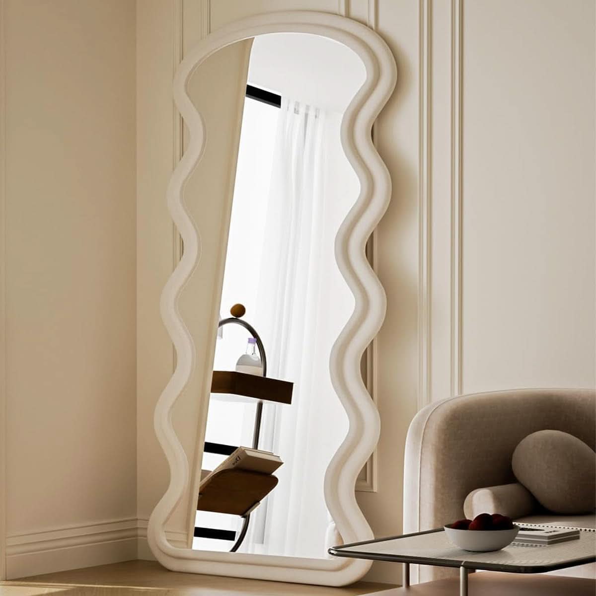 71 Inch Full Length Freestanding Floor Mirror White