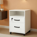 White Vertical File Cabinet With Locking Top Drawer