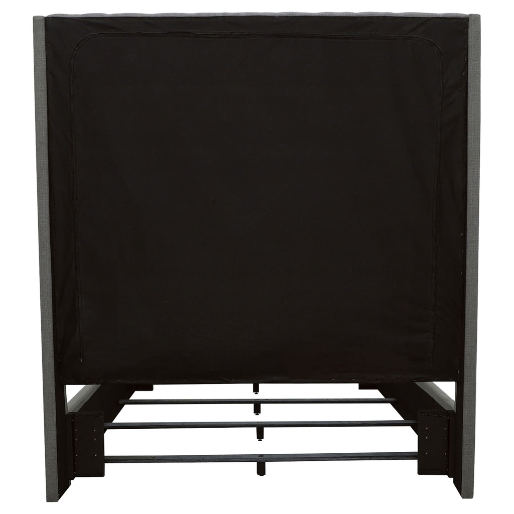 Camille Upholstered Queen Panel Bed Grey