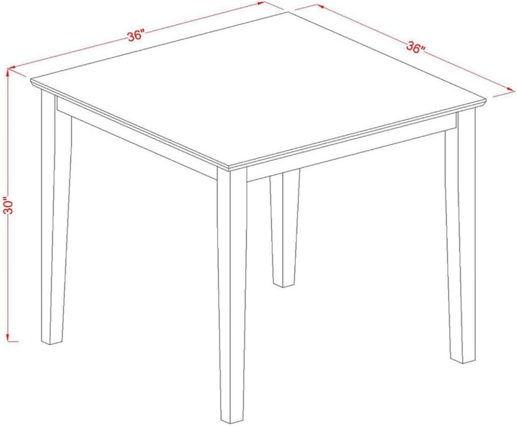 OXAN5OAKCProductLine Oak Kitchen Table Set For4 LinenChairs