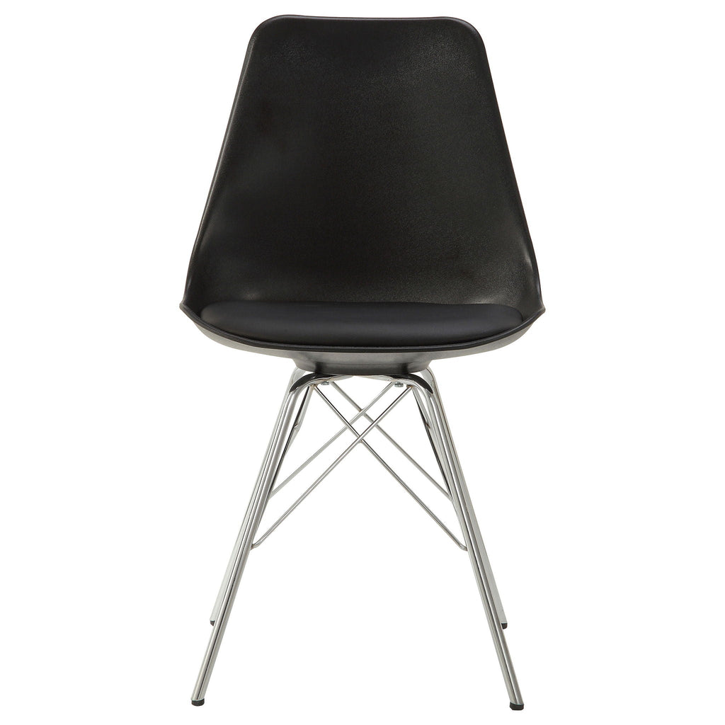 Padded Dining Chair (Set of 2) - Black