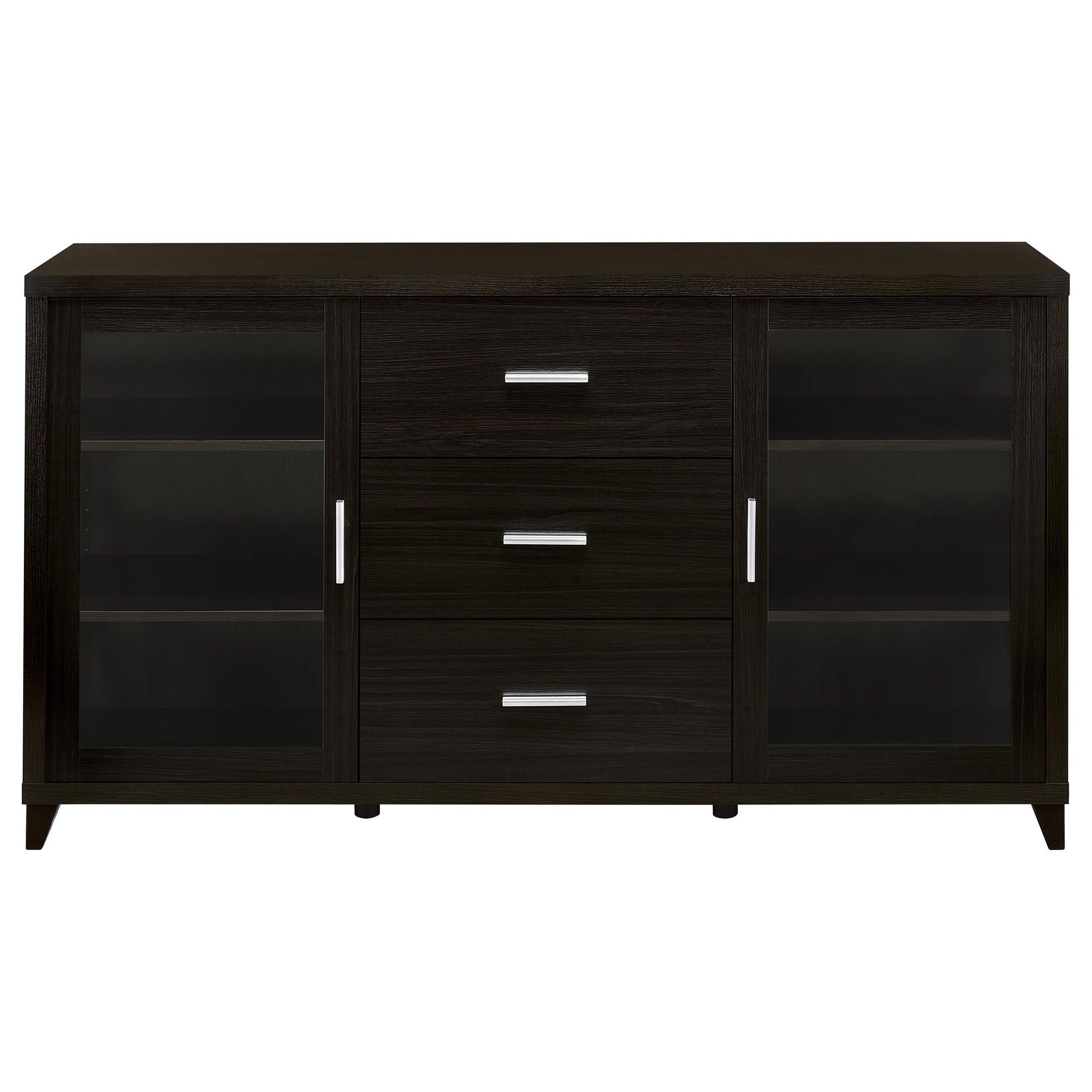 Lewes 2-door Engineered Wood 60-inch TV Stand Cappuccino