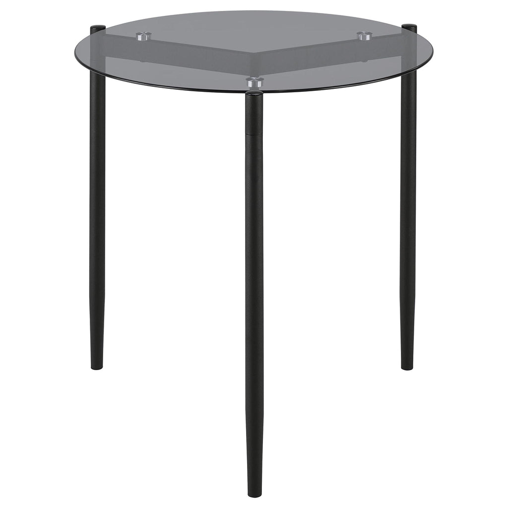 Rosalie 2-piece Round Coffee and End Table Set Grey