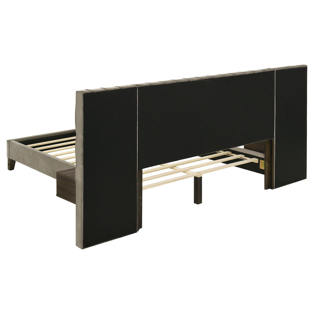 Kiah - Platform Bed With Floating Nightstands