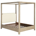 Solano 85-inch Eastern King Canopy Bed Weathered Mango