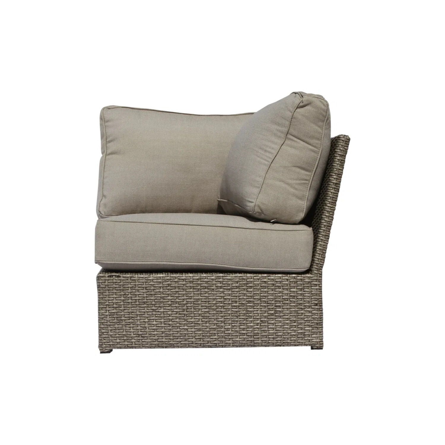 Comfortable Modern Patio Rattan Sectional Set With Cushions