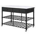 Emery - Kitchen Island - White Cultured Marble Top & Gray