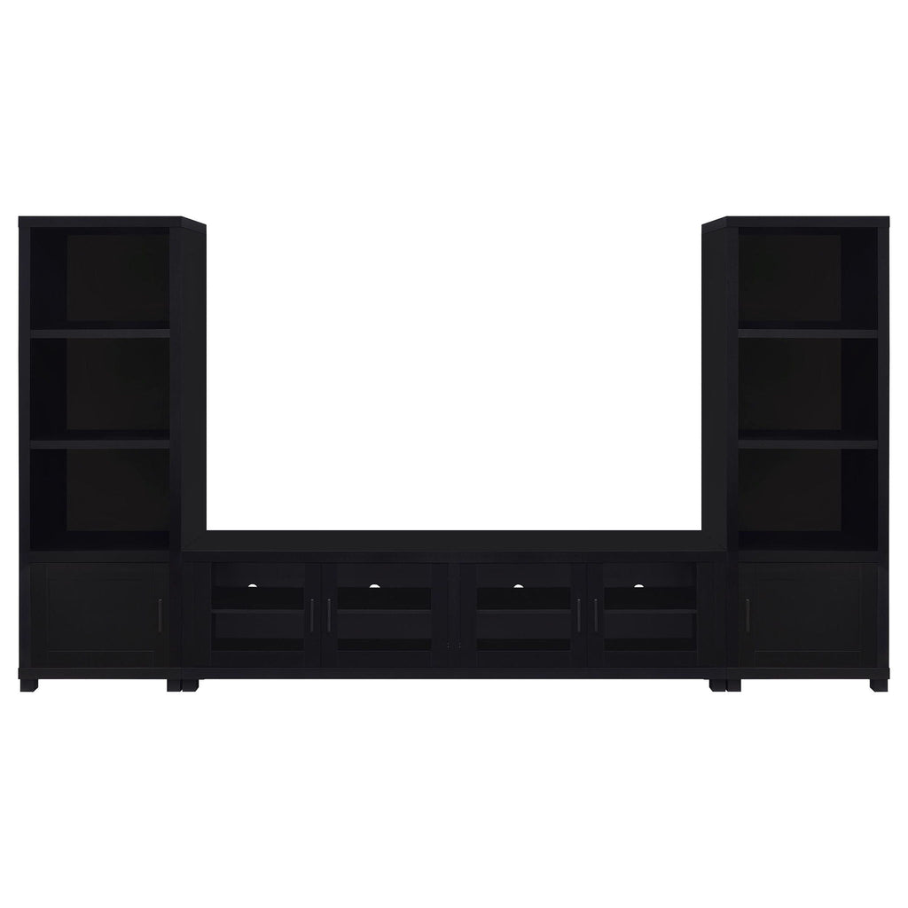 Jupiter 3-piece Entertainment Center 79-inch TV Stand Black