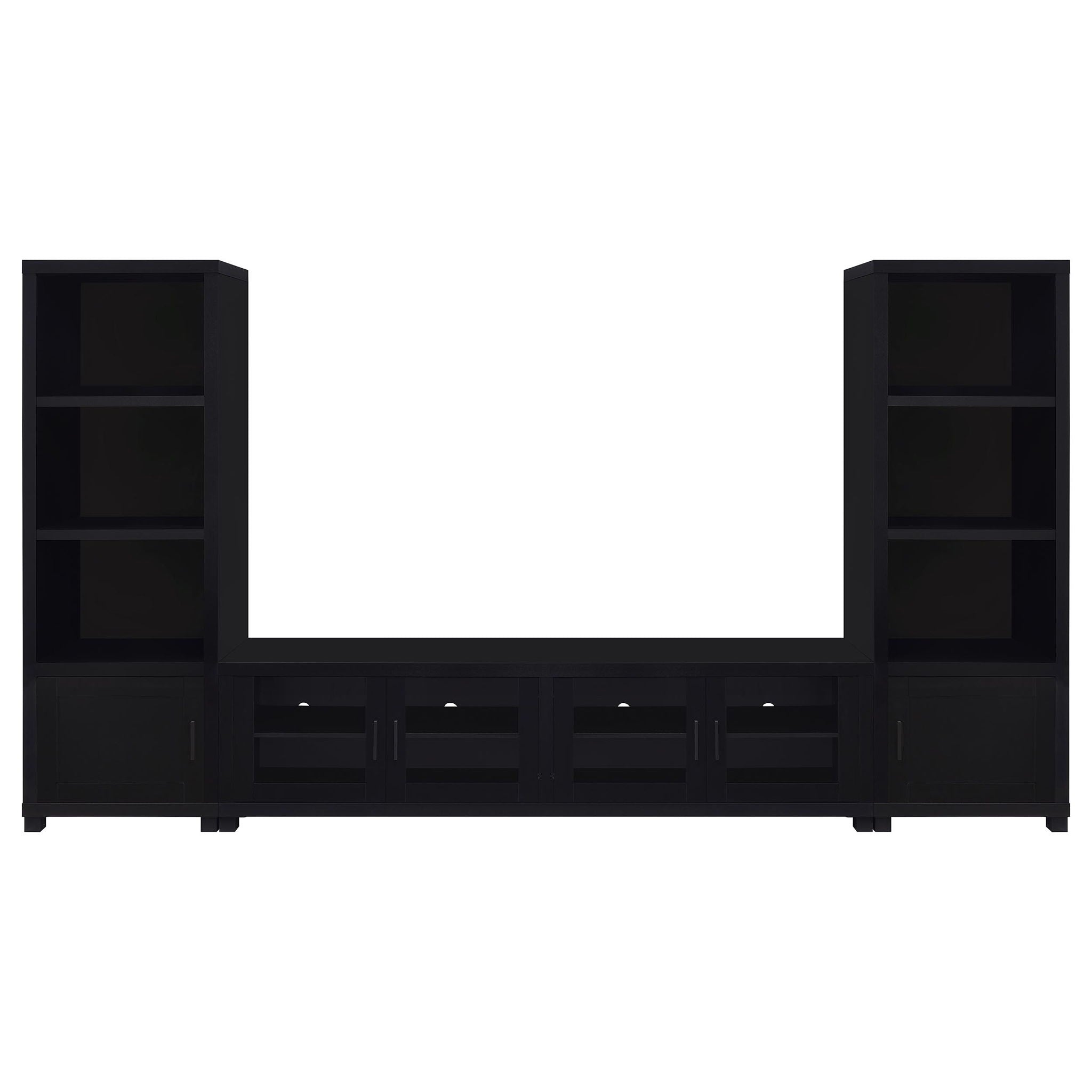 Jupiter 3-piece Entertainment Center 79-inch TV Stand Black