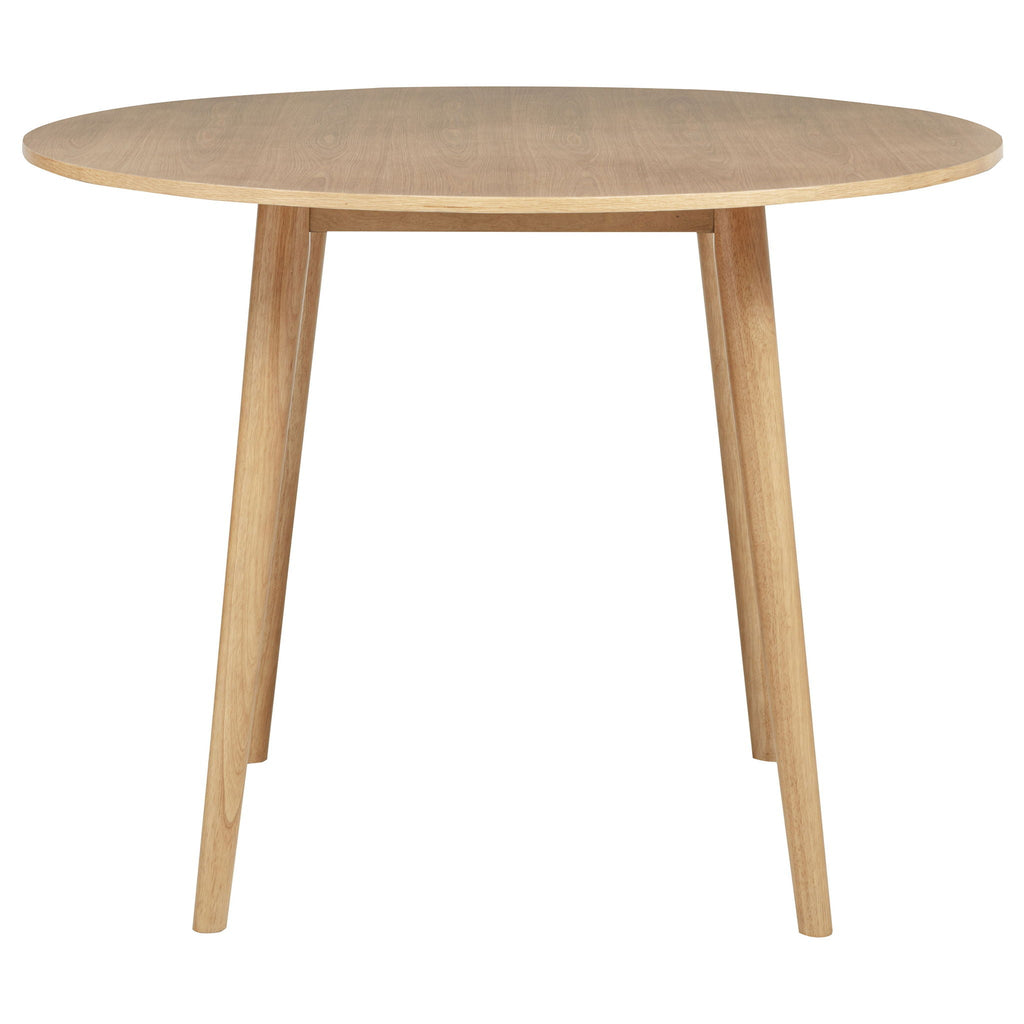 Andrews 5-piece Round Counter Dining Set Light Ash and White