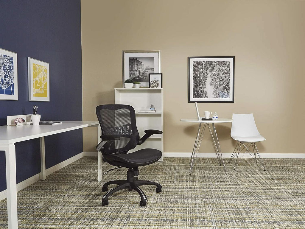 Riley Ventilated Manager's Office Desk Chair With Black Mesh