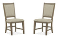 Paxton Place - Step Upholstered Side Chair (Set of 2) - Dovetail Gray