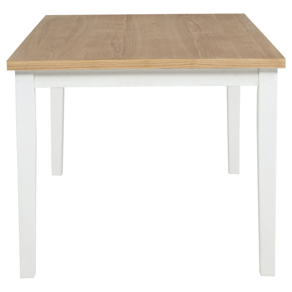Andrews 66-inch Rectangular Dining Table Light Ash and White
