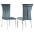 Tufted Side Upholstered Dining Chair (Set of 2) - Gray