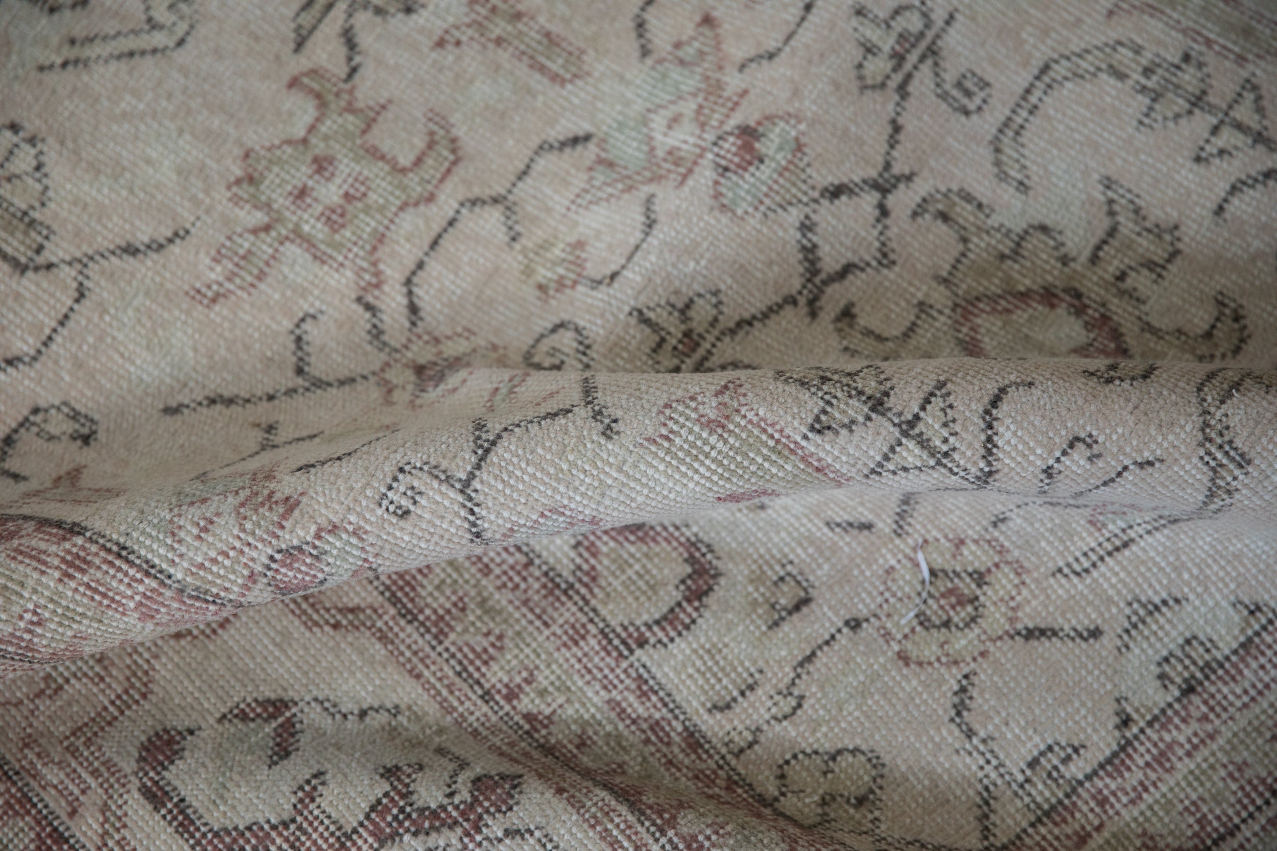 7x10.5 Vintage Distressed Oushak Carpet