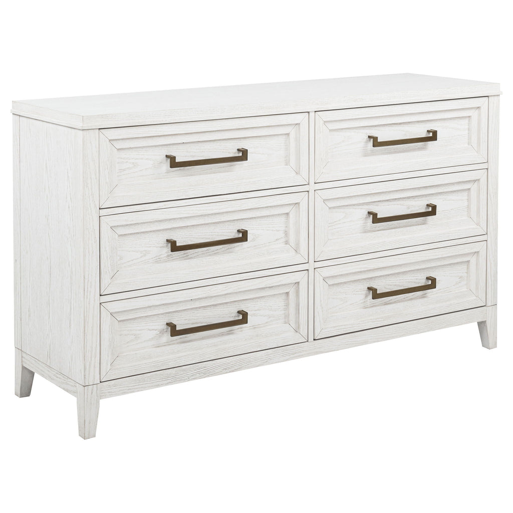 Marielle 4-piece Eastern King Bedroom Set Distressed White