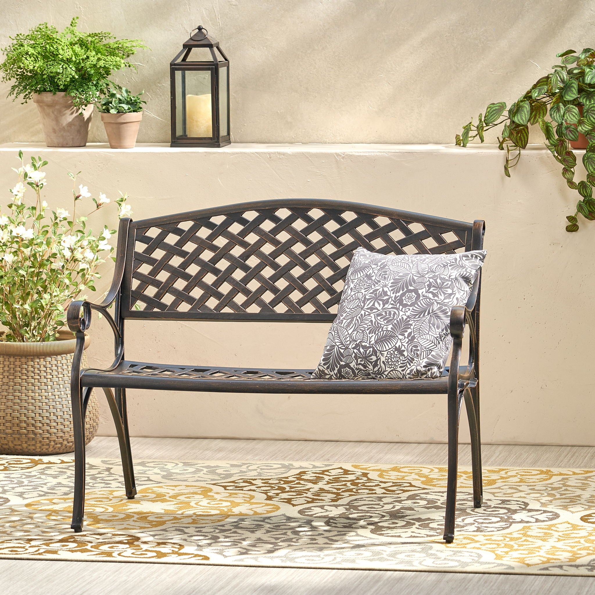 Spencer - Cast Bench - Copper