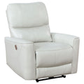 Greenfield Upholstered Power Recliner Chair Dove Grey