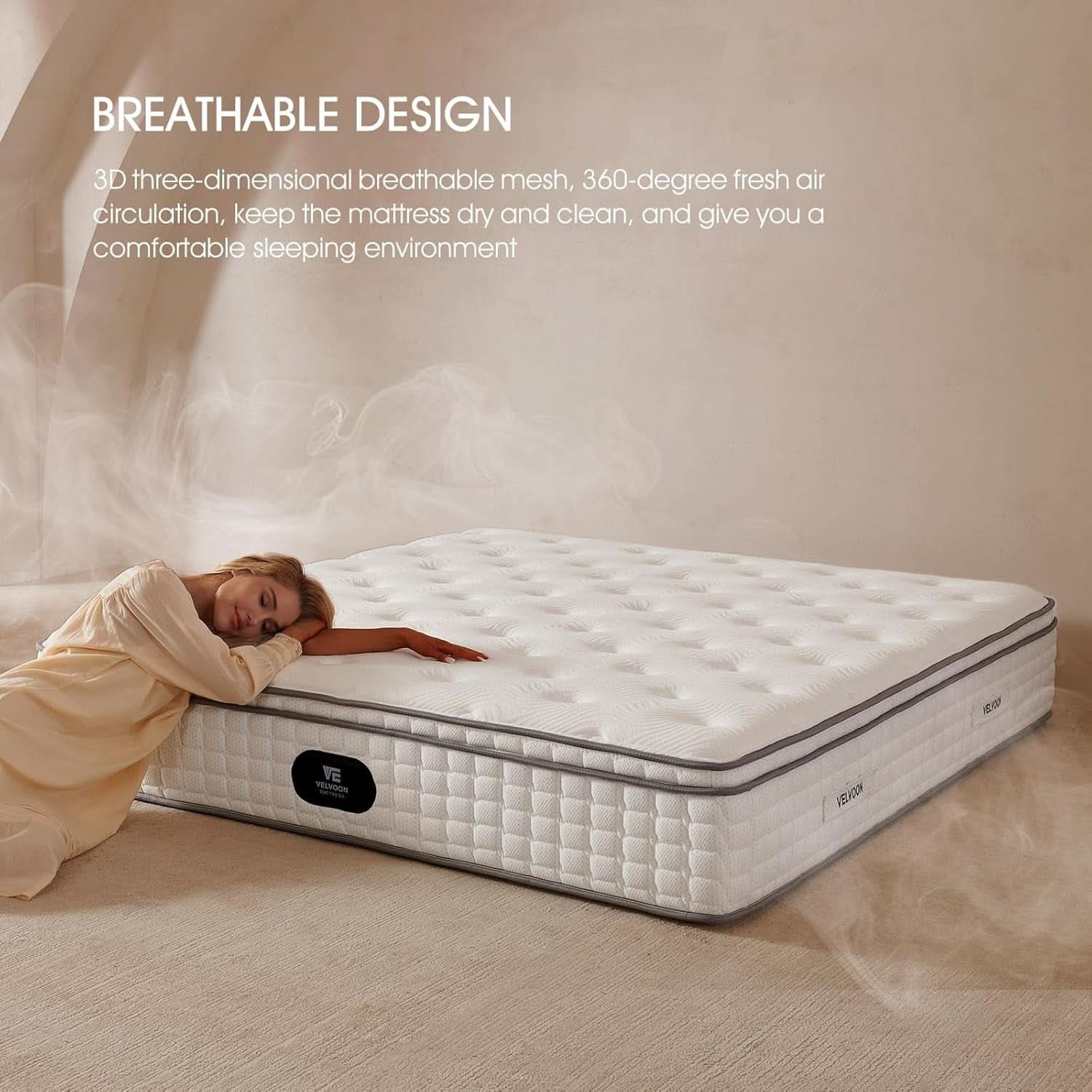 Queen TwelveInch Cooling Gel Memory Foam Pressure Relief Mattress