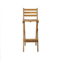 Outdoor Acacia Wood Folding Patio Barstool