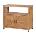 Patio Bar Table Set With Storage