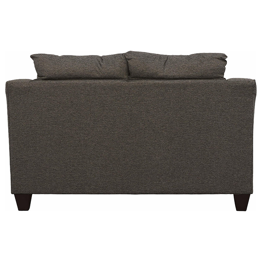 Salizar 2-piece Upholstered Flared Arm Sofa Set Grey
