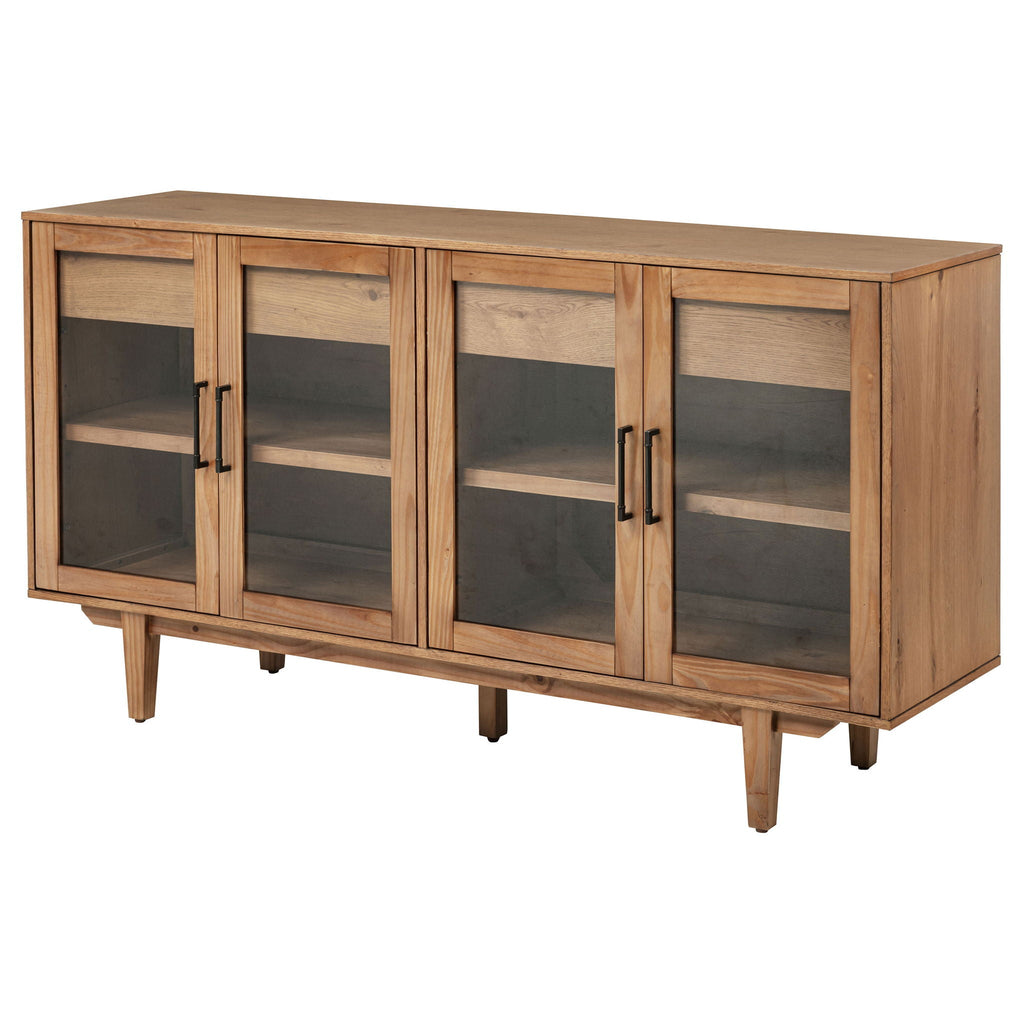 Middleton 4-door Sideboard Server with Dual Drawers Natural