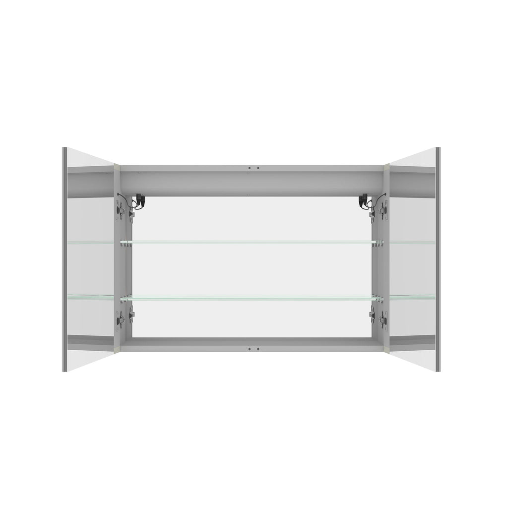 Medicine Cabinet With LED Vanity Mirror, Anti-Fog, Waterproof, Dimmable With Touch Switch