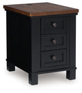 Wildenauer - Chair Side End Table - Brown / Black