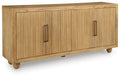 Niam - Accent Cabinet - Light Antique Beige