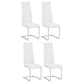 Montclair Upholstered Dining Side Chair White (Set of 4)