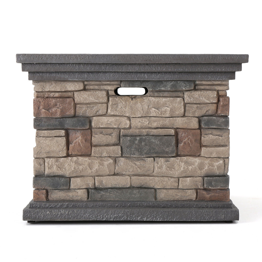 Fire Pit With Lightweight Concrete And Steel Frame