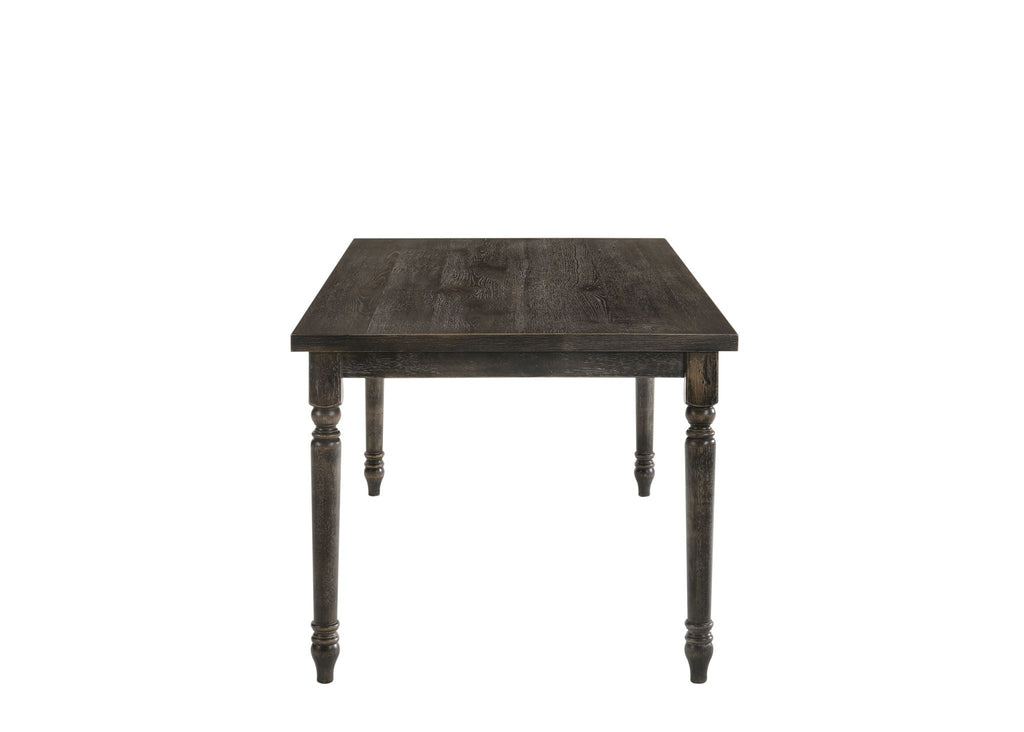 Claudia II - Weathered 7 Pieces Dining Room Set - Gray