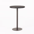 Outdoor Round Rattan Bar Table With Iron Frame - Multi Brown