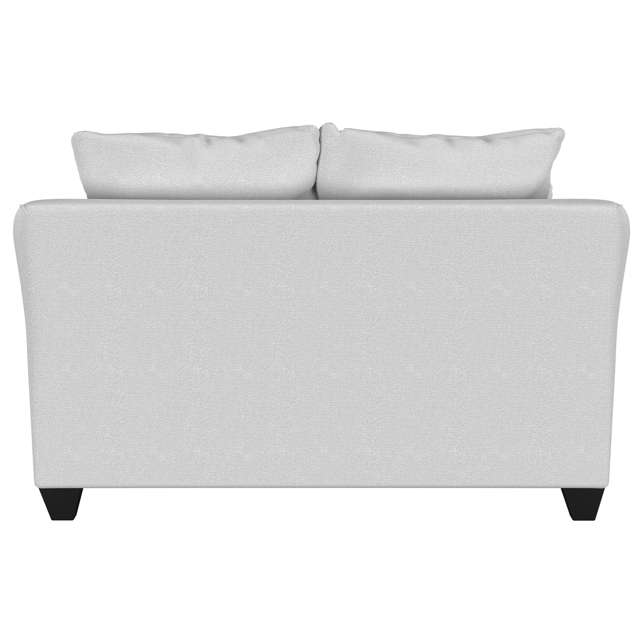 Salizar Upholstered Flared Arm Loveseat Sand