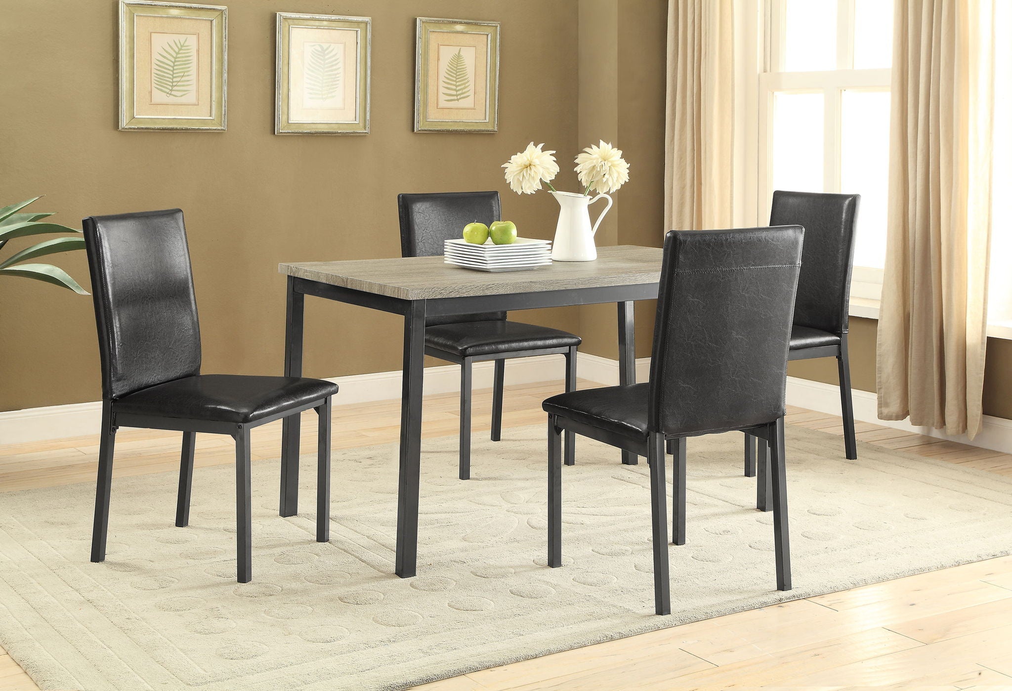 Garza Rectangular 48-inch Engineered Wood Dining Table Grey