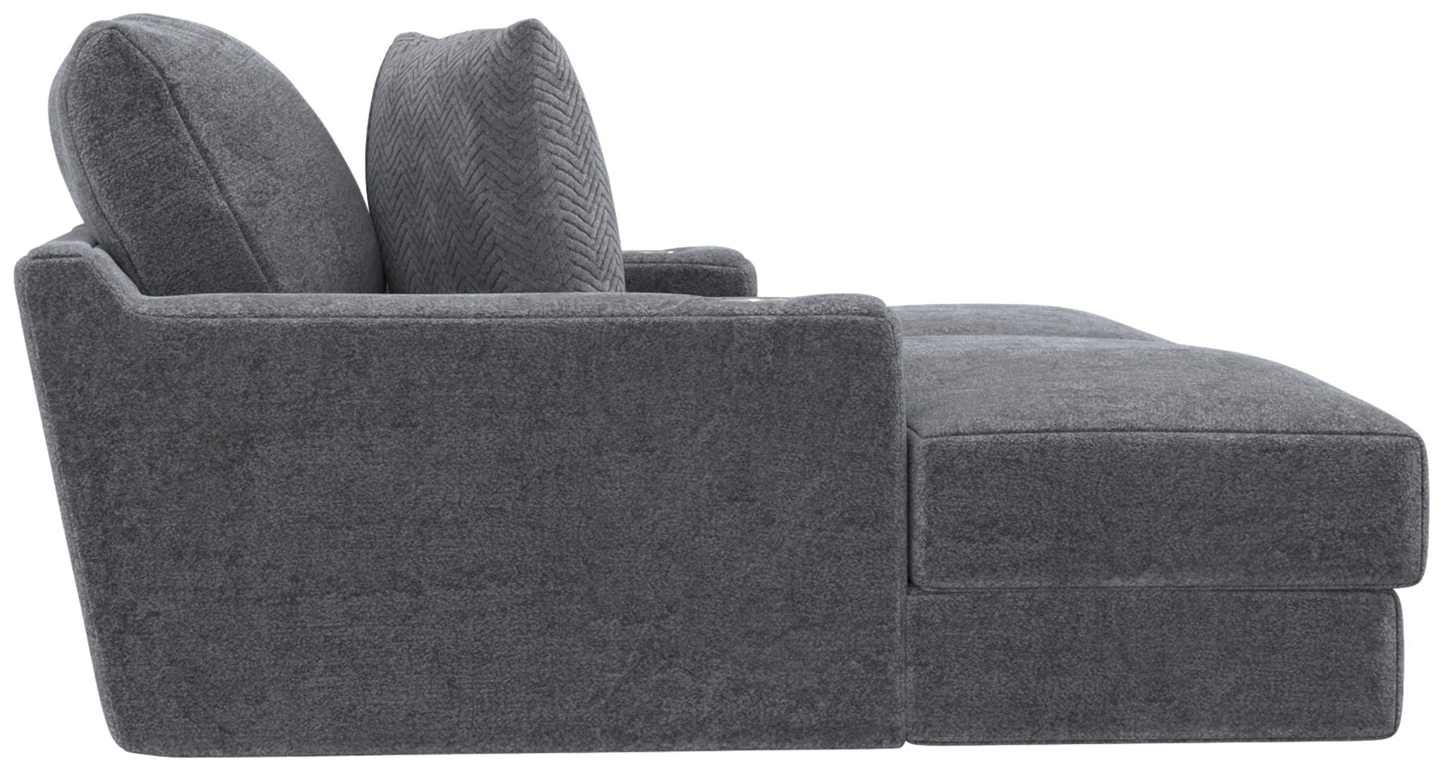 Cozy - 2 Piece Double Wide Chaise With USB Charging Ports