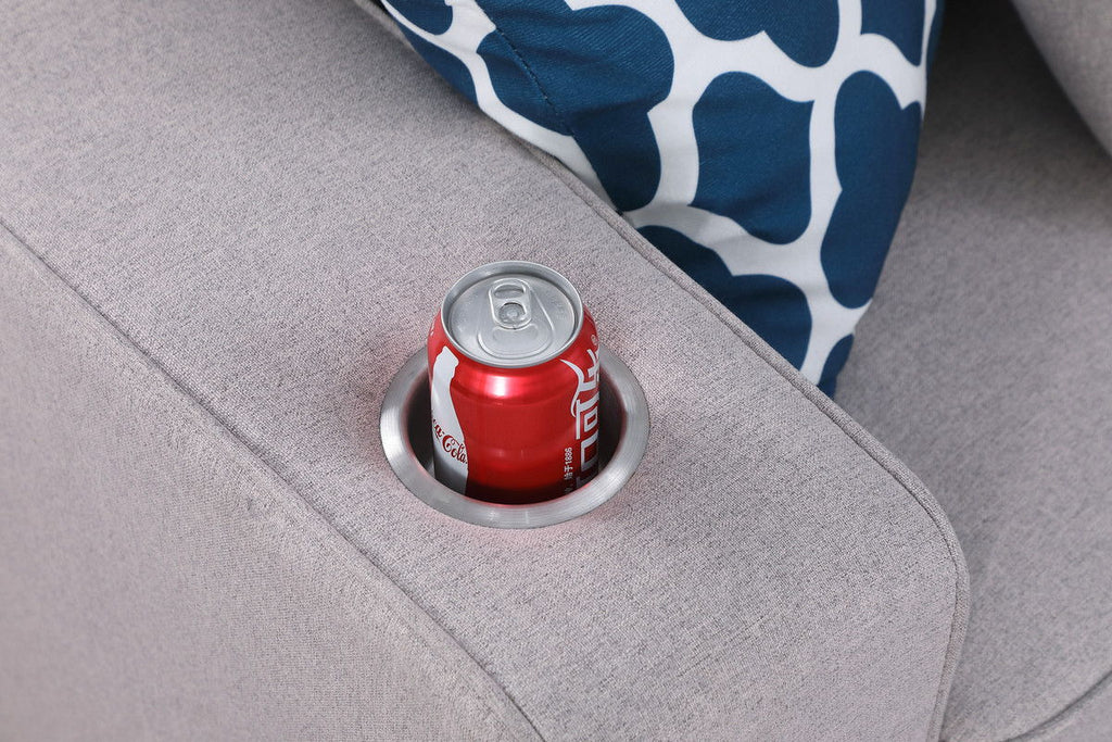 Cooper - Sectional Sofa With Ottomans And Cupholder