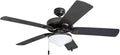 Belmar 52 Inch Bronze Damp Rated Ceiling Fan LED Light
