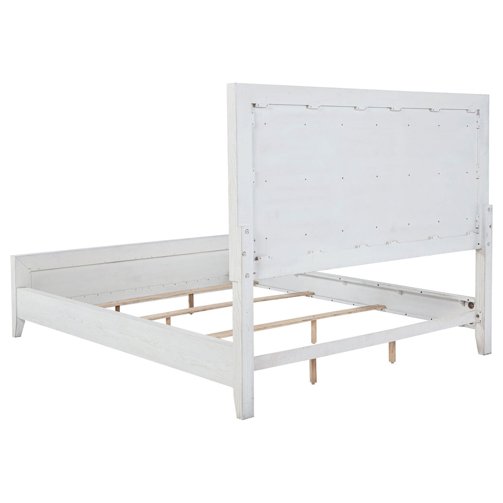 Marielle 4-piece Cal King Bedroom Set Distressed White