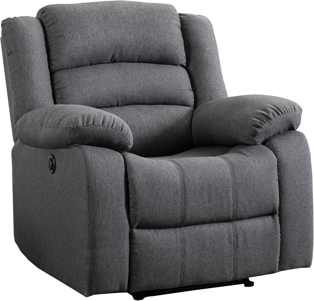 Oversized Grey Electric Recliner Chair For Living Room