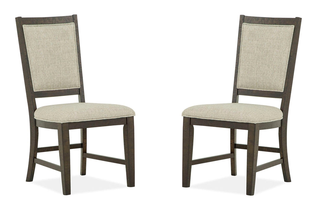 Westley Falls - Step Up Side Chair With Upholstered Seat & Back (Set of 2) - Dark Brown
