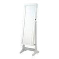 Yvonne Cheval Mirror with Jewelry Storage Dove Grey