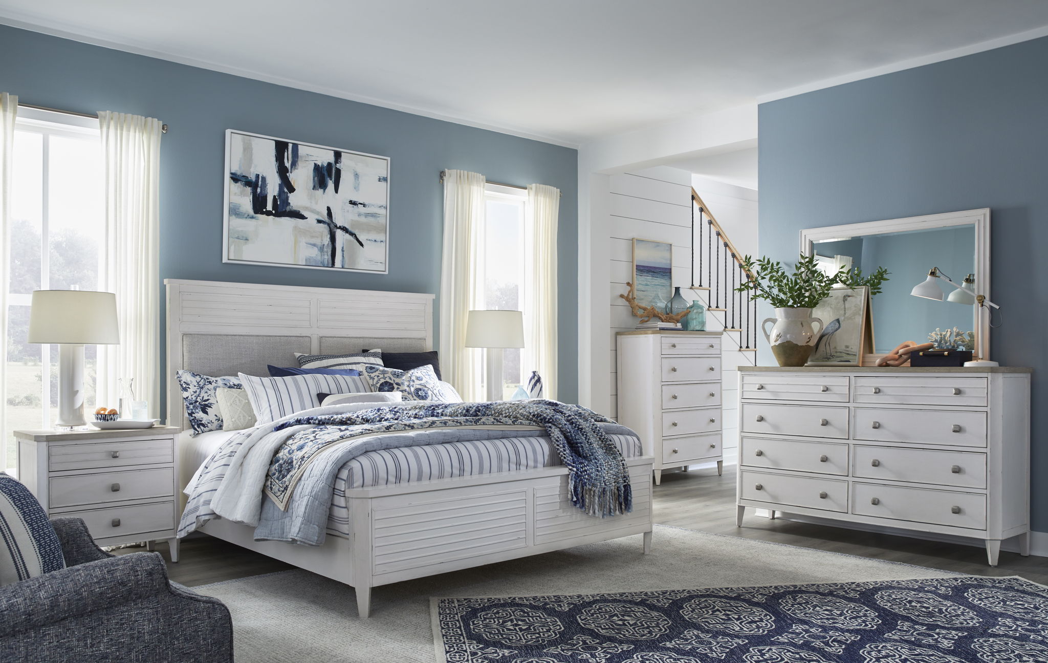 Echo Isles - Drawer Nightstand - Sea Pearl And Driftwood