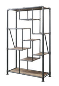 Brantley - Bookshelf - Antique Oak & Sandy Gray