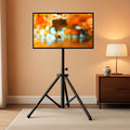 Tripod TV Stand For 23-75 Inch TVs Tilt 15 Degrees